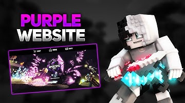 [FREE] Purple Minecraft Server Website Template