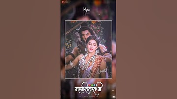 Mahashivratri status video💫shivratri status ☘️Shiv Parvati status #mahadev #shorts | S.s Creation