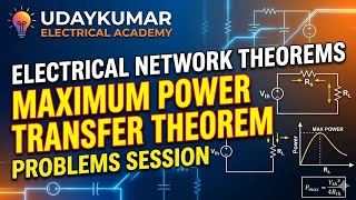 Electrical Circuits:Network Theorems-Maximum Power Transfer Theorem Problems part-2