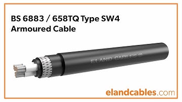 BS 6883 / 658TQ Type SW4 Armoured Cable animation