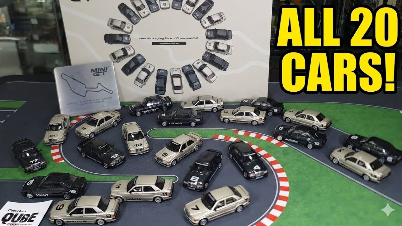 MINI 20世紀のヨーロッパ車 ミニカーセット ALL 20 CARS! Mini GT 1984 Nürburgring 190 E Box Set - YouTube