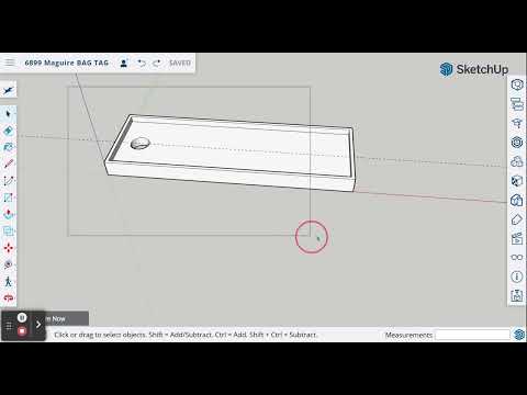 SketchUp WEB BagTag05 - Group Objects