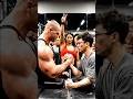 Skinny Guy Shocks Everyone in Gym Arm Wrestling