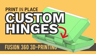 How to Design 3D Printable Hinge | Fusion 360 Tutorial