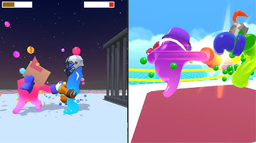 NOOBvsPROvsHACKERvsGOD in DINO RUNNER 3D vs JOIN BLOB CLASH 3D  PART 2