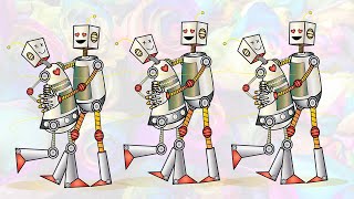 Robot Dancing Couple Vector Illustration Artwork / Speed Art