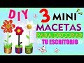 DIY 3 Macetas Primavera Para Tu Escritorio | Manualidades Reciclando Tapas | Diseñarte ♥