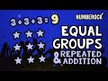 Equal Groups Multiplication Song | Repeated Addition Using Arrays