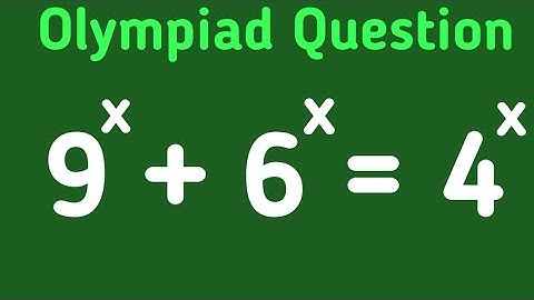 A Nice Exponential Problem Of  Olympiad  #Olympiad #Equations