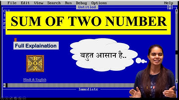 Accept two number and Print them sum in Qbasic #lavsgoodlife