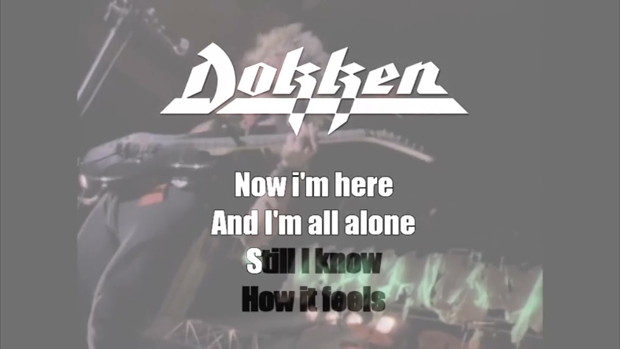 Dokken - Alone Again (Karaoke Original Instrumental Backing Track)