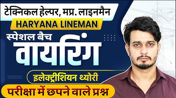 WIRING पूर्ण MCQs | ITI All Questions | MP Line Man / ALM Exam 2025