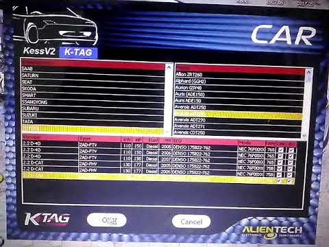 Toyota Avensis 2.2 D-Cat Reading With K-Tag - Youtube