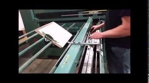 VIDEO OVERSYS U13171014 BOXMAKER RITE SIZE BMC 55 WITH 1 FULL WIDTH PRINT UNIT