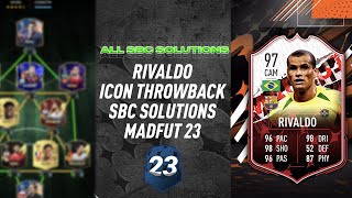 RIVALDO | ALL 19 SBCS | MadFUT Icon Throwback SBC SOLUTIONS | MadFUT 23