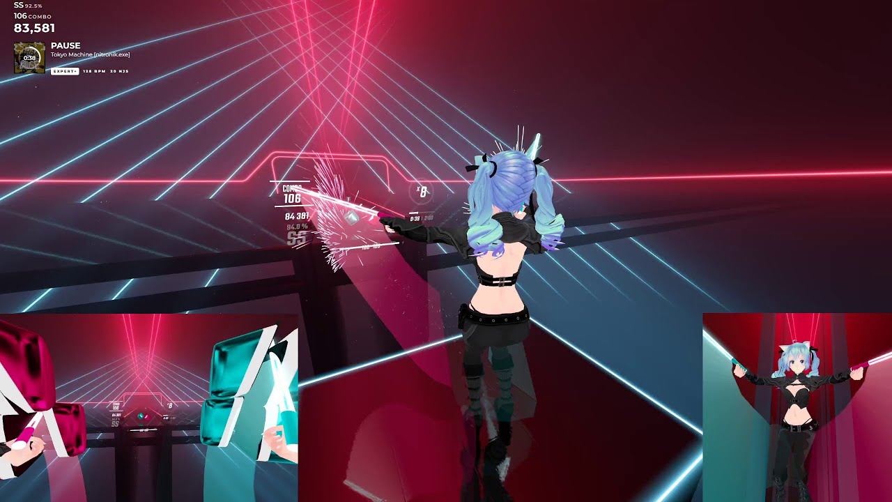 Beat Saber | Tokyo Machine - PAUSE (Modchart) | Expert+ Full Combo 94,2%