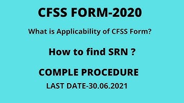 CFFS FORM-2020 I How to fill I Applicability of CFFS form I Penal Actions
