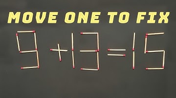 IQ Test: Move One Matchstick to Make the Equation Correct!
