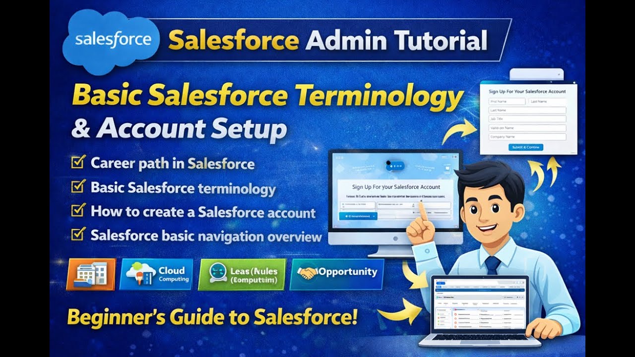 Salesforce Admin Lecture 02 - Basic vocabulary in salesforce and how to create Salesforce account