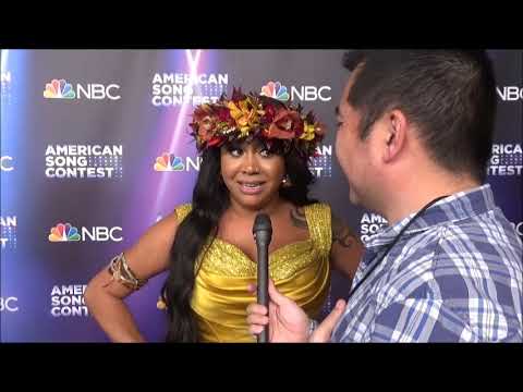 Tenelle Red Carpet Interview at American Song Contest 2022 qualifiers