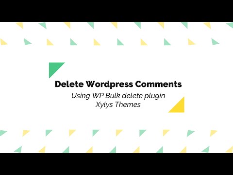 How to Delete WordPress Comments in one click using WP Bulk delete Plugin.
