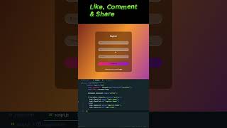 Animated Login Form using HTML, CSS &amp; JavaScript 🔥 #AnimatedLoginForm #Programming #Coding