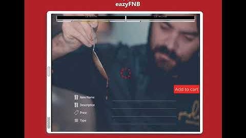 Customers can order Dine-in using a Tablet or Mobile - EazyFNB Features