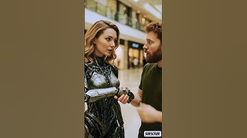 Robo Girl begroet klanten met een vriendelijke handdruk 🤖✋#RoboGirl #RobotHandshake #wetenschap