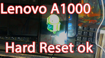 Lenovo A1000 Hard Reset 100% Working |