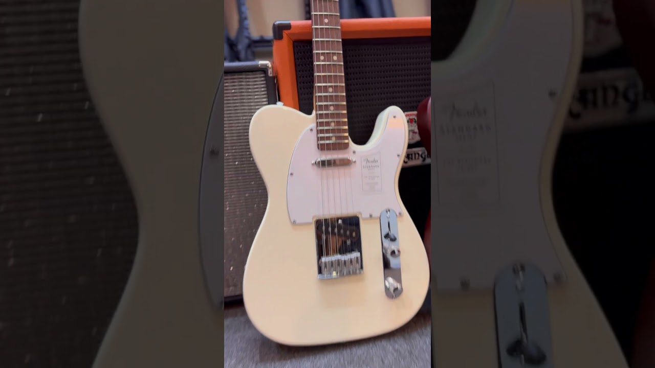 Fender Standard Telecaster Electric Guitar, Laurel FB, Olympic White