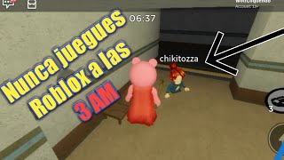 (Creepepasta) Nunca juegues piggy a las 3 AM *Esto es lo que pasa*[Roblox]