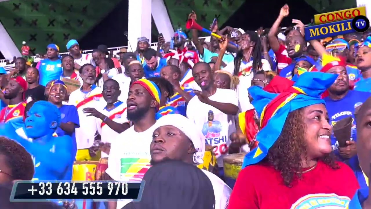 Fête na stade après qualification ya ba léopards face Égypte intégralité ya ambiance plein d’émotion