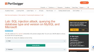 Sqli-7 Sql Injection Attack Querying The Database Type Version On Mysql And Micros