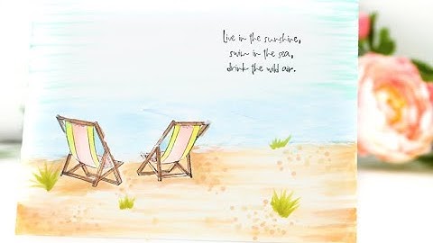 Unity Quick Tip: One Layer Card with Copic Colored Ocean Scene