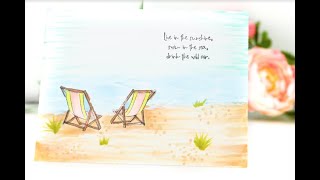 Unity Quick Tip: One Layer Card with Copic Colored Ocean Scene