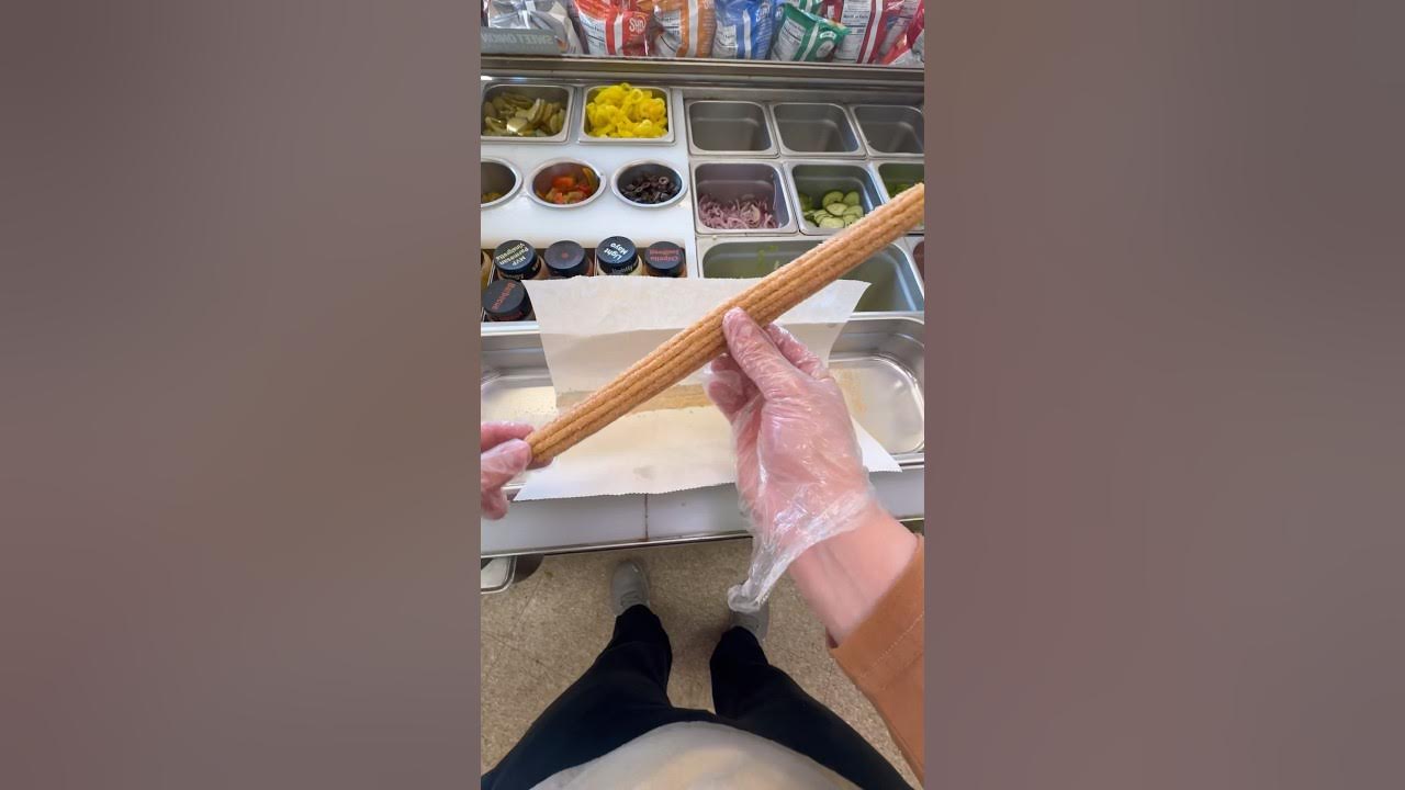 Subway Footlong Churro YouTube subway-worker-shares-new-cookie-churro-pretzel-footlongs