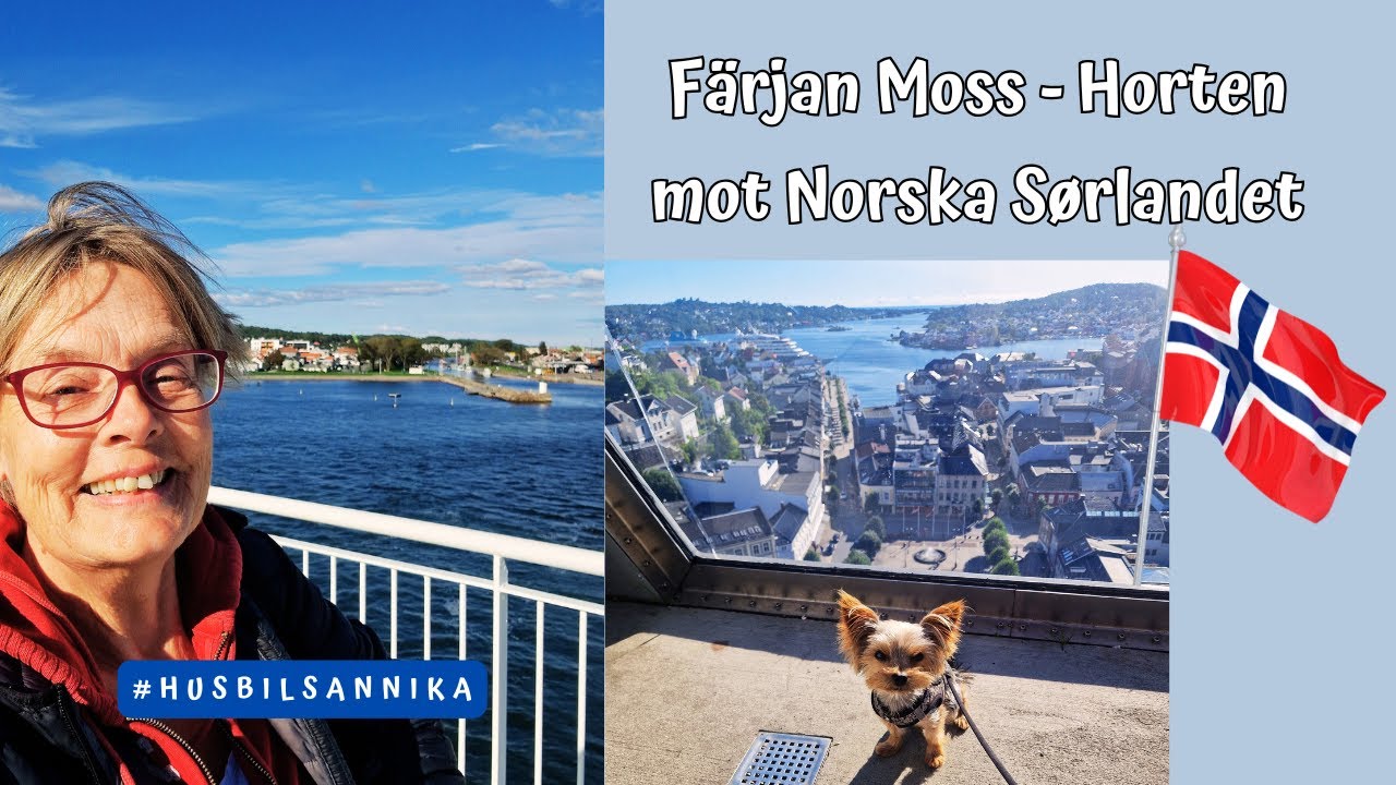 Färjan Moss till Horten mot Norska Sørlandet. | Höstresa i Norge.