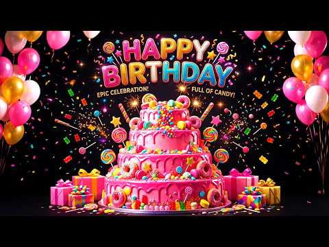🎂 Happy Birthday Song | Best Wishes 💖 Epic Celebration Full of Candy