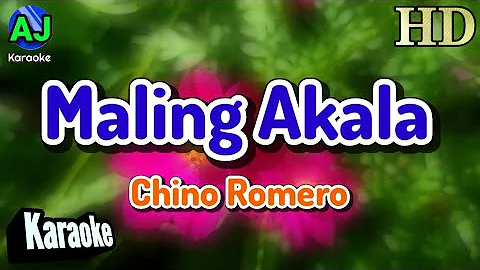 MALING AKALA - Chino Romero | KARAOKE HD