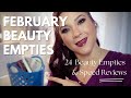 February beauty empties  speed reviews skincare nails haircare fragrances lashes  more