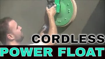 Power Floating Cement and Sand Render Walls Refina Eibenstock Cordless Power Float