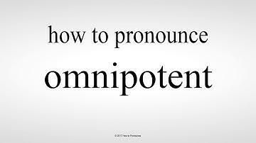 How to Pronounce omnipotent