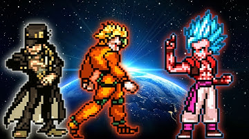 Rage Dio OP & Jotrao K1 V2 VS Gogeta OP(All Form) in Jump Force Mugen