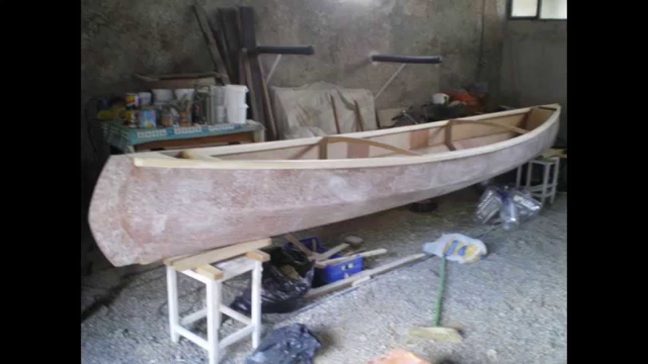 building a canoe construir una canoa - youtube