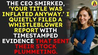 Download Lagu CEO bespotte mijn opgeblazen titel – Mijn SEC-klokkenluidersrapport deed de aandelen kelderen 💼 |... MP3 Download Lagu CEO bespotte mijn opgeblazen titel – Mijn SEC-klokkenluidersrapport deed de aandelen kelderen 💼 |... MP3