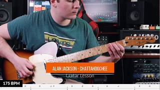 Alan Jackson - Chattahoochee Guitar Lesson [Intro Lick] Resimi