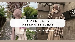 15 Aesthetic Username Ideas for Girls / Hijabis ✨