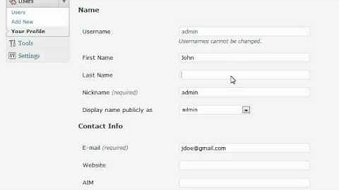 WebHosting Break Presents: Editing your Profile in WordPress
