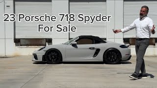 2023 Porsche 718 Spyder for sale.