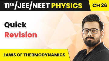 Laws of Thermodynamics - Quick Revision | Class 11 Physics Chapter 26 JEE/NEET